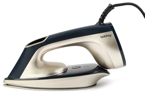 Beldray 3-in-1 Trio Steam Iron – Full-Size & Travel-Size Iron with Built-In Garment Steamer, SureTemp Technology, 180ml Water Tank, LED Display, 30 g/min Steam Rate, 2.5m Power Cord, 1800W