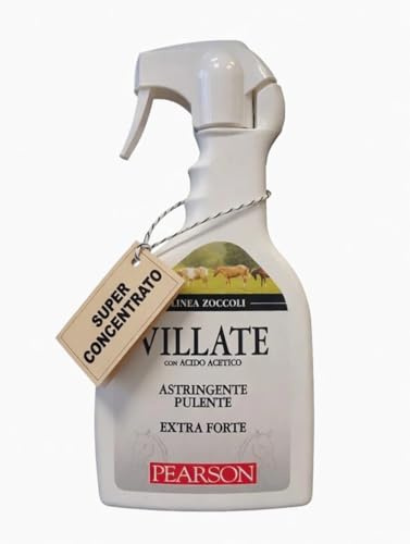 Villate Spray per Zoccoli Cavallo Pearson 700 ml Lozione Azzurra Extra Forte Anti-Marcimento Fettone Combatte Tarlo, Muffa e Marciume dello Zoccolo Azione astreingente