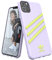 adidas Originals Designed für iPhone 11 Pro Max Hülle, Schützende Handyhülle DREI Streifen - Weiß und Gelb