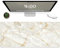 Galdas Großes Mauspad, Marmormuster, XXL, XL, langes erweitertes Mauspad, Schreibtischunterlage, rutschfest, Gummi, genähte Kanten, dünnes Pad (80 x 30 x 0,3 cm)