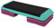 HOMCOM Steppbrett höhenverstellbar Fitness Stepper 3 Stufen (10/15/20 cm) Rutschfest Stepbench für Zuhause Fitnessstudio Büro Kunststoff Schwarz+Grün+Violett