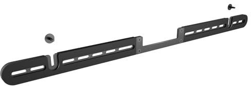 WALI Soundbar Mount for Sonos Arc and Sonos Arc Ultra, Low Profile Sound Bar Wall Mount Bracket, Minimalist Design, Easy to Install, Perfect for Under TV Installation (SON003-B), Black