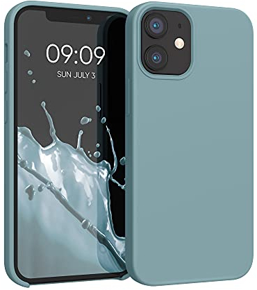 kwmobile Case Compatible with Apple iPhone 12 mini Case - TPU Silicone Phone Cover with Soft Finish - Antique Stone