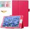 QYiD Funda para Lenovo Tab 7 Essential (TB-7304F, TB-7304I) / Lenovo Tab 7 (TB-7504F, TB-7504X), delgada, de piel sintética, con función atril para Lenovo Tab 7 Essential/Lenovo Tab 7, rosa