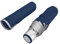 Reflektierender Schirm Blau für Herren Sicherheit - Regenschirm Taschenschirm Windfest Stabil mit Reflektor für Hohe Sichtbarkeit - Manueller Minischirm Sturmfest Jungen - Durchm 98 cm (Navy Blau)