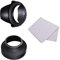 Andoer Kit de pare-soleil 58 mm pour Canon EOS 700D 650D 600D Rebel T5i T4i T3i T3 pour Canon EF-S 18-55 mm 1 : 3,5-5,6 is Objectif