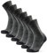 DANISH ENDURANCE Merino Wandersocken, Sommer Trekkingsocken, Unisex, Herren, Damen & Kinder, 3 Paar, Dunkelgrau, 39-42