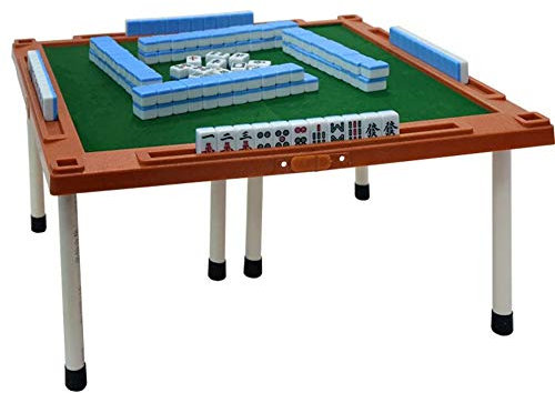 GagalU Mahjong-Tisch, Mini-Mahjong-Tisch-Set, Miniatur-Spielset, quadratisches Mahjong-Mini-Mahjong-Schachbrettspiel, zusammenklappbar mit Füßen, tragbar, für den Innen- und Au