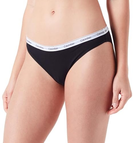Calvin Klein Slip Forme Bikini Femme sous-Vêtement, Noir (Black), M