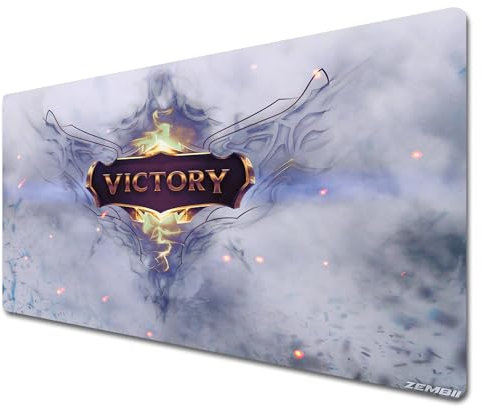 Gerrit League of Legends Tapis de Souris de Jeu XXL | 900 x 400 | Imperméable et Antidérapant | Victory