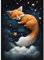 TOSTOG 5D Diamond Painting für Erwachsene,Fuchs und Sterne Diamant Painting Kits Bilder,Diamant Malerei DIY Diamond Painting Bilder Set 30x40cm für Wanddekor