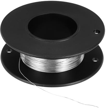 sourcing map 2pcs 29 Gauge Nichrome 80 Cr20Ni80 Heating Resistance Wire 66ft High Temperature for Electronic Components Repairing,Black