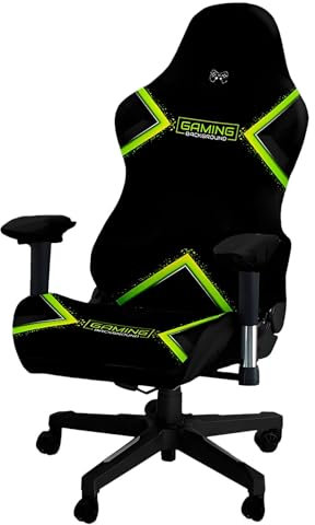 Tedkoo Fundas para sillas de Oficina y Gaming, con Estampado para computadora y reposabrazos (sin Silla)(Gaming Motif C)