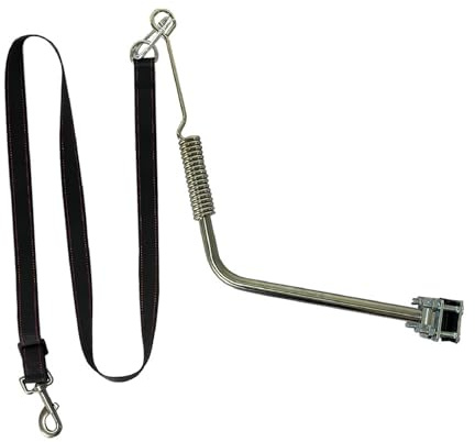 Bike Dog Leash Attachment Hands-Free Bicycle Dog Leash with Spring Shock Absorber, Adjustable Clamp & Swivel Connector for Safe Cycling with Dogs