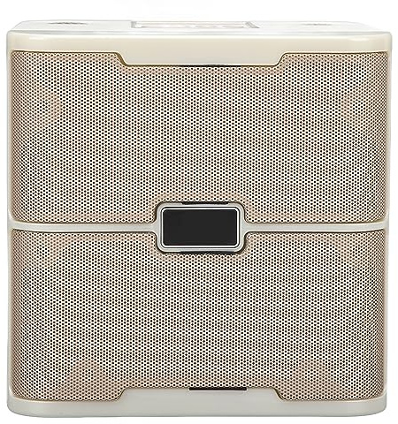 Naroote Machine de karaoké, Haut-Parleur Portable, Puce Professionnelle, Transmission Rapide pour Le Chant en Famille pour Adultes (White)