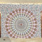 Bless International Indischer Hippie Bohemian Psychedelic Peacock Mandala Wandbehang Bettwäsche Tapisserie (Floral Gold, Twin (137x182Inches) (140x185cms))