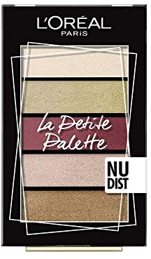 L'Oréal Paris Palette Ombretti la Petite Palette Nudist - 4 Colori e Illuminante per Un Look Occhi dai Toni Nude