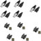 x10 Conector USB Macho y Hembra (5 Machos y 5 Hembras) 2.0 Tipo A 4 Pin para Cable con Carcasa Plástico Aéreo