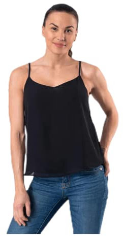 Only Onlmoon Sl Top Noos Wvn, Camiseta Mujer, Black, 36