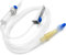 AIESI® Infusionssets sterilen einmal-tropf mit luer lock verbindung HOSPISET (Packung mit 25 Stück), Latexfreien, Nadelloser