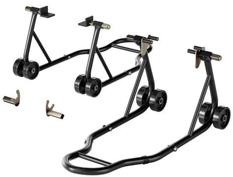 SPECSTAR Robuster Motorrad-Hinterradheber 400kg Universal Sport Fahrrad Schwinge Spule Paddock Ständer Combo Rot