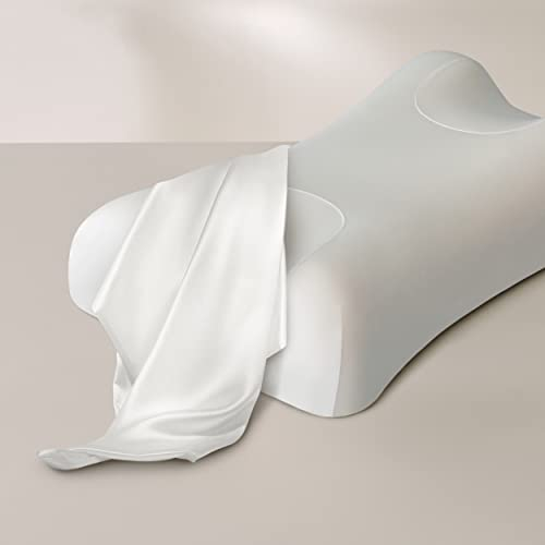 Sleep&Glow Omnia-Kissenbezug Naturseide Omina Anti-Falten-Kissen - Seidenkissenbezug für Haar- und Hautpflege - 19mm Maulbeerseide der Güteklasse 6A