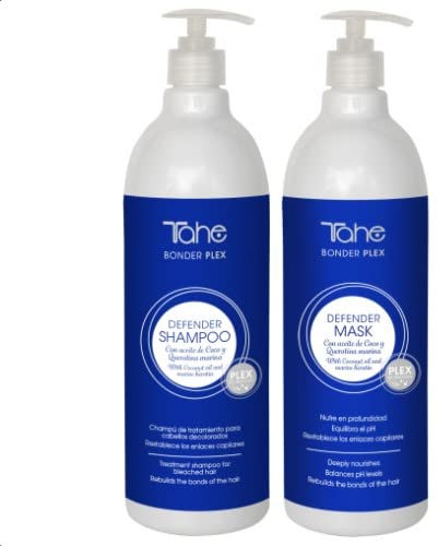 Tahe Pack Champu y Mascarilla Defender Blonder Plex Champú 1000Ml + Mascarilla 1000Ml
