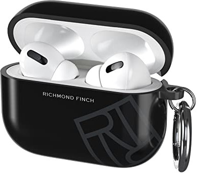 Richmond & Finch Cover per Airpods Pro, Nero Cover, Compatibile con Caricatore Bluetooth Wireless, Antiurto, Resistente ai Graffi Cover per Airpods Pro