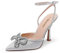 DREAM PAIRS Women's High Heels Destiny Closed Toe Strappy Heels Sexy Rhinestone Ankle Strap Pumps Wedding Bridal Party Dress Shoes SDPU2208W,Size 6,Silver,SDPU2208W