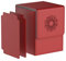 Pulchra Estuche para TCG, Magnetic Flip Box con 2 Divider, Tamaño Grande para 100+ Cartas, Deck Box - Dado Diseño (Elemental Design, Rojo)