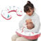 Totsy Baby Minky Basic kleines Stillkissen 130 cm - Kompaktes Stillkissen klein Stillkissen Nursing Breastfeeding Pillow für Reisen Schlaf Fuchs Terrakotta