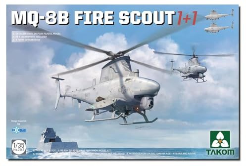 TAKOM - Modell Drohne Mq-8b Fire Scout 2165 1/35. Modellbau Panzer Promo