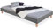 Homestyle4u 2283, Polsterbett 120x200 mit Matratze und Lattenrost, Bettgestell Futonbett Bett Grau