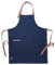 Encasa XO Verstellbare Küchen Schürze mit Taschen und Handtuchhalter, 68x85 cm, recycelte Baumwolle, für Zuhause, Restaurant, Männer & Frauen, Kochen, Backen - Scotch Blue