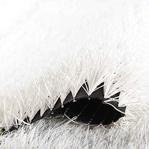 Gazon Artificiel, Gazon en Plastique de Gazon simulé Blanc Gazon de Ligne Blanche dans Le Stade de Football Gazon Blanc extérieur 3 cm (2x0.5 m)