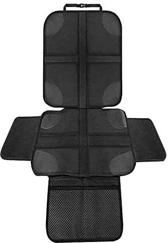 wiksite Kindersitzunterlage, der Beste Schutz für Leder- und Stoffsitze, ISOFIX geeignete Unterlage, Sitzschoner zum Schutz Ihrer Autositze geeignet für alle Kindersitze (140 x 48cm)