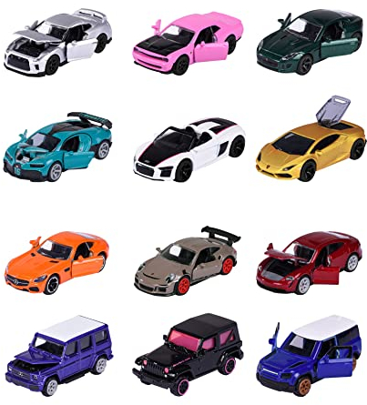 Jada - Auto da collezione Pink Slips modello auto (1 pezzo, 7,5 cm), 1:64 auto in metallo dal design di lusso, set assortito da 12 scomparti, selezione casuale, per bambini e adulti dagli 8 anni in su