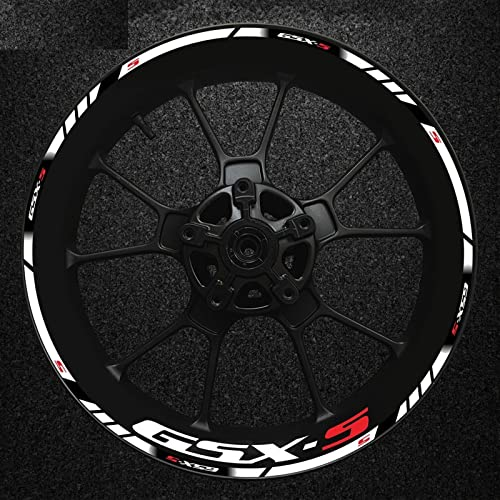 ROANNY Felgenband Motorrad Styling Rad Reifenstreifen Aufkleber Kreativer Felgenaufkleber Für Suzuki Gsx-s Gsx-s750 Gsxs1000 750 1000 600 2022 (Color : 3)
