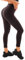Walifrey Leggings Damen, High Waist Leggings für Damen Opak Braun Leggings für Sport Gym Yoga LXL
