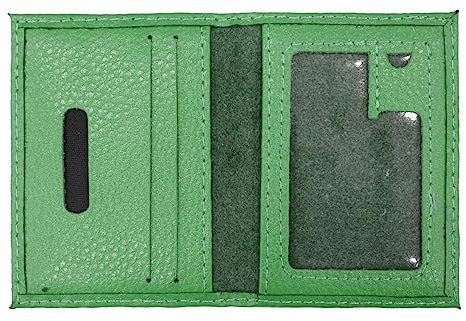 Van Der Rich ® - Porte de Carte crédit (Croute Cuir de Vachette) - Femme/Homme (Olive)