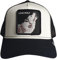 Goorin Bros. Unisex-Erwachsene The Farm Original Adjustable Snapback Trucker Hat Baseballkappe, Schwarz/Weiß (Der einsame Wolf), Einheitsgre