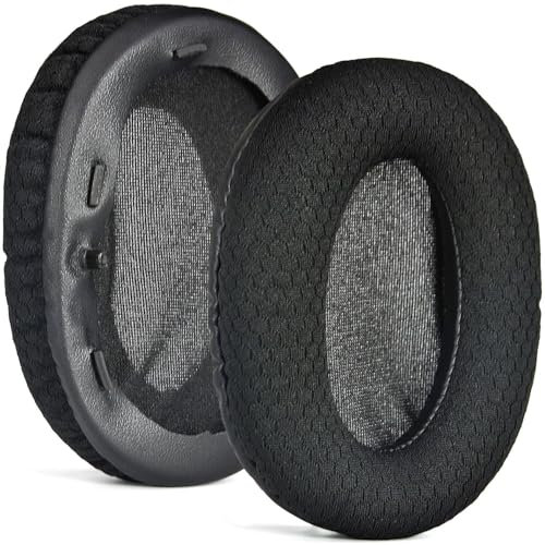 Levigo Mesh Fabric Headphone Replacement Ear Pads Compatible with Razer Opus X, Headset Repair Parts Isolate Noise Memory Sponge Replacement Earmuffs