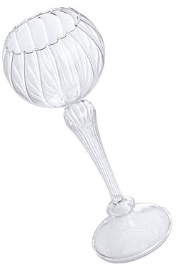 Cabilock 1pc Hand Vase Table Centerpieces Vase Footed Vase Flower Vases for Centerpieces Candle Holder Vase Goblet Candle Holder Candle Holders European Style Candle Holder Glass Ornaments