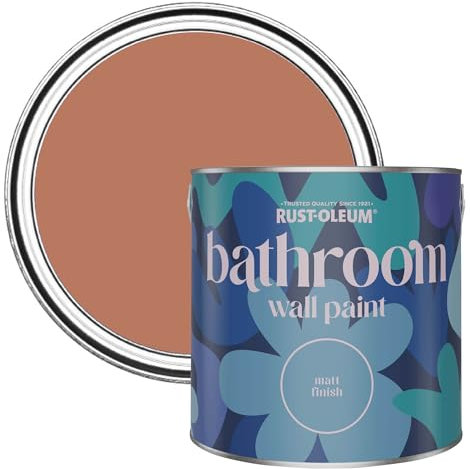 Rust-Oleum Red Water-Resistant Bathroom Wall & Ceiling Paint - Siena 2.5L