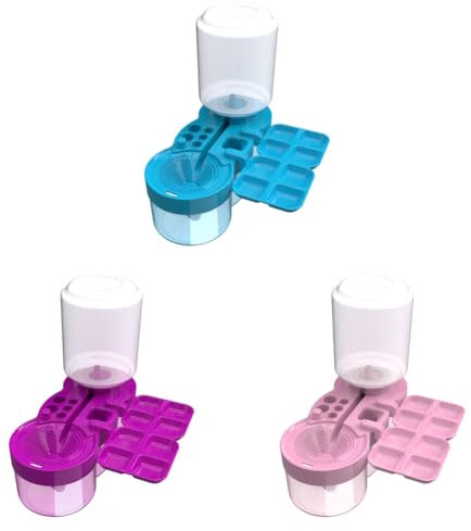 LYEAA Automatic Paints Brush Cleaner - Efficient Water Circulation System with Drain Button - for Water Based Paints