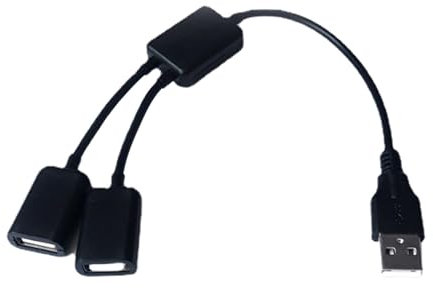 Cavo splitter USB a Y USB 1 maschio a 2 femmina prolunga connettore doppia porta USB Extender Hub adattatore caricabatterie dati