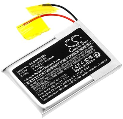 Cameron Sino Ersatz Akku für Garmin Fenix 6X, Tactix Delta Solar PN:Garmin 361-00126-00 300mAh / 1.11Wh