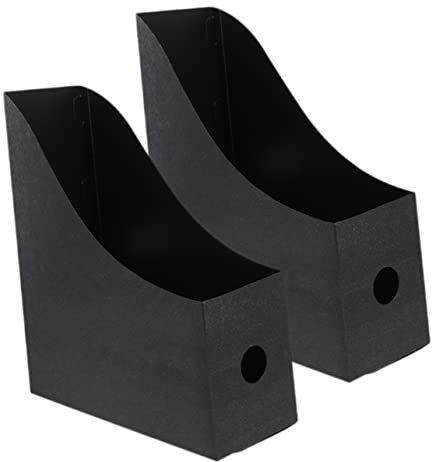 TOGEVAL 2stücke Dokumentenbox Buchaufbewahrungsregal Einfacher Ordner-ständer Schreibtisch-magazinhalter Bücherbox Für Büro Und Klassenzimmer