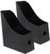 TOGEVAL 2St Datei Büromappen Ordner lagerregal Ordnerregal Schreibtisch-Organizer Bücherregale Büro-Bücherregal Desktop-Bücherregal Aktenregal Dateispeicherhalter Black