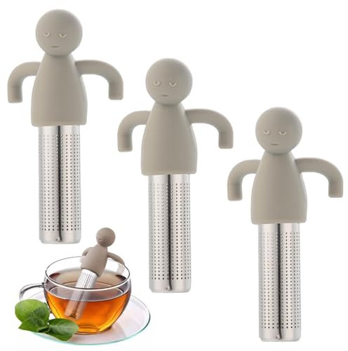 Loose Leaf Tea Strainer, 3Pcs Stainless Steel Tea Infuser Tea Filte for Teapots, Cups, Mugs - Brewing & Steeping